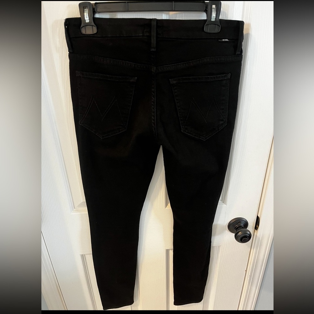 MOTHER Black Skinny Jeans Size 6 (28)